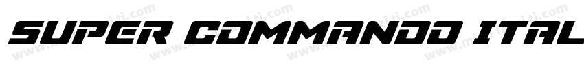 Super Commando Itali字体转换